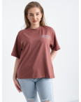2220-5 Mishely футболка терракотовая женская батальная из двунитки ( 4 ед. размеры: 50.52.54.56): артикул 1122669