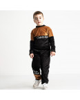 1440-2 коричневый спортивный костюм велюровый на мальчика 6-9 лет (4 ед. размеры: 116.122.128.134) : артикул 1119497