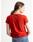2579-3 красная футболка женская с принтом (3 ед. размеры: S.M.L): артикул 1119192