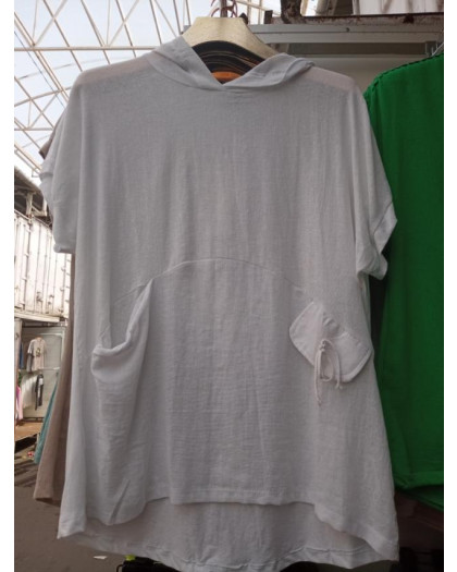 35651-6* белая женская футболка (лён, 4 ед. размеры батал: 3XL. 4XL. 5XL. 6XL) выдача на следующий день Футболка