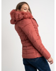 0906-5 кирпичная куртка женская на синтепоне (4 ед. размеры: L.XL.2XL.3XL): артикул 1123510