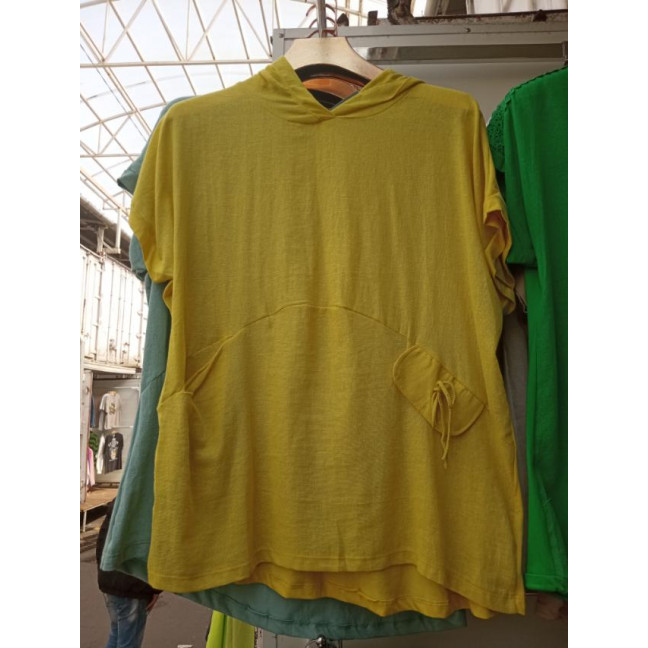 35651-8* желтая женская футболка (лён, 4 ед. размеры батал: 3XL. 4XL. 5XL. 6XL) выдача на следующий день Футболка: артикул 1145213