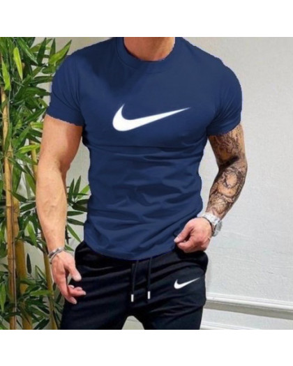 20205-75* темно-синяя мужская футболка с принтом (турецкий трикотаж, 5 ед. размеры норма: M. L. XL. 2XL. 3XL) выдача на следующий день Футболка