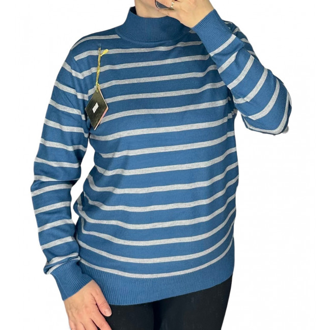 24002-42* голубой женский свитер (5 ед. один универсальный размер: 46-50) выдача на следующий день LeVisha: артикул 1143567