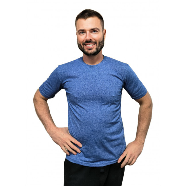 9980-205 синяя мужская футболка (стрейч-коттон, 5 ед. размеры норма: S. M. L. XL. 2XL) Футболка: артикул 1146948