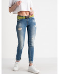 9364-581 Colibri джинсы женские голубые стрейчевые (6 ед. размеры: 25.26.27.28.29.30): артикул 1118804