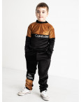 1440-2 коричневый спортивный костюм велюровый на мальчика 6-9 лет (4 ед. размеры: 116.122.128.134) : артикул 1119497