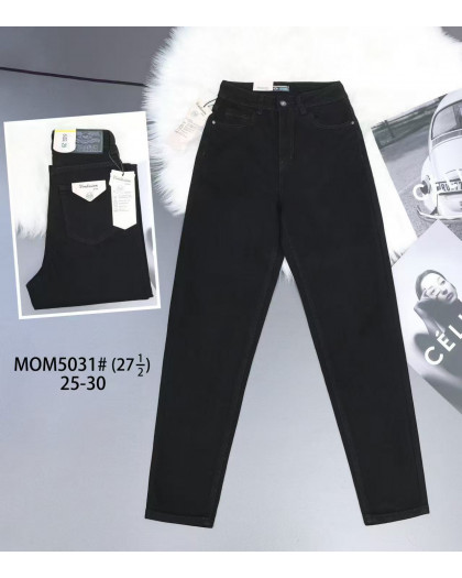 5031* черные женские джинсы мом (VIDASION, 6 ед. размеры норма: 25. 26. 27. 28. 29. 30) выдача на следующий день                                Vindasion