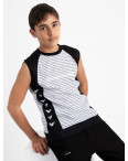 2087 футболка-безрукавка подростковая на мальчика 8-12 лет микс 5-ти цветов (10 ед. размеры: S/3.M/3.L/4): артикул 1120397