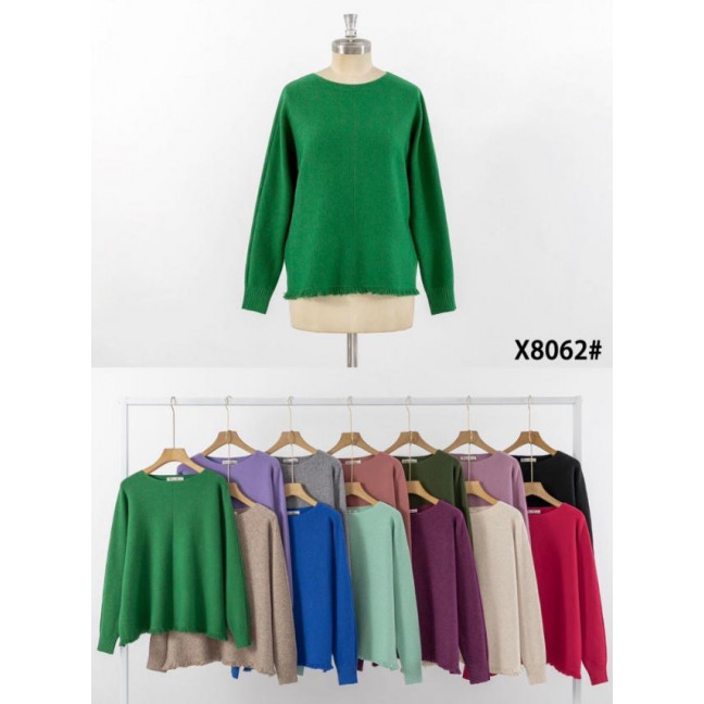 8062 микс расцветок женский свитер (KISS ME, 5 ед. размеры батал: XL-2XL, 2XL-3XL) Kiss me: артикул 1152034