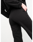 15222-1 Mishely черный женский спортивный костюм из двунитки (4 ед. размеры: S.M.L.XL): артикул 1117827