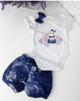 0387-1 детский комплект синий на девочку 3-12 месяцев (3 ед. размеры: 68.74.80): артикул 1121521