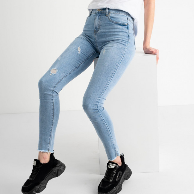 0664 / голубые женские джинсы (New Jeans, стрейчевые, 6 ед. размеры норма: 25.26.27.28.29.30) New Jeans: артикул 1117672