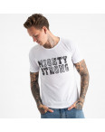 2611-10 белая футболка мужская с принтом (4 ед. размеры: M.L.XL.2XL): артикул 1120956