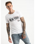 2615-10 белая футболка мужская с принтом (4 ед. размеры: M.L.XL.2XL): артикул 1121012