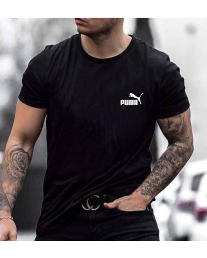 20407-1 черная мужская футболка с принтом (турецкий трикотаж, 5 ед. размеры норма: M. L. XL. 2XL. 3XL)   Футболка