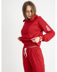 1523-10 Mishely красный женский спортивный костюм из двунитки (4 ед. размеры: S.M.L.XL): артикул 1122180