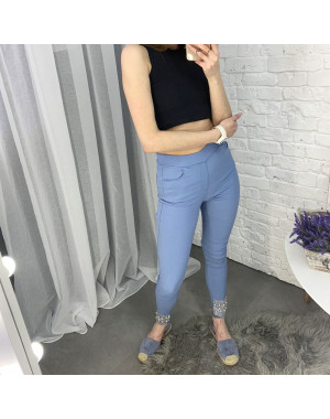8032-2 Yimeite синие брюки женские стрейчевые (6 ед. размеры: 25.26.27.28.29.30)