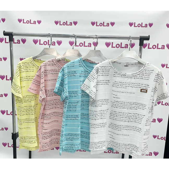 3154* микс четырех цветов женская футболка (FASHION, 10 ед. универсальный батальный размер: 50-52) выдача на следующий день                         Fashion: артикул 1152092