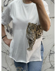 4682-10* белая женская футболка (коттон, 3 ед. размеры норма: S. M. L) выдача на следующий день: артикул 1145047