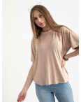 14440-3 Mishely бежевая футболка женская в стиле oversize  (4 ед. размеры: S.M.L.XL): артикул 1122110