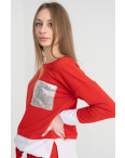 0333-3 красный костюм женский из двунитки ( 4 ед. размеры на бирке: 46.48.50.52): артикул 1117613