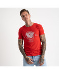 2607-3 красная футболка мужская с принтом (4 ед. размеры: M.L.XL.2XL): артикул 1120932