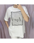 4540-10* белая женская футболка (коттон, 6 ед. размеры норма: S. M. L, размеры дублируются) выдача на следующий день: артикул 1145357