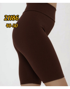 21186-9 * коричневые женские велосипедки (рубчик, 6 ед. размеры норма: 40. 42. 44. 46. 48. 50) выдача на следующий день               