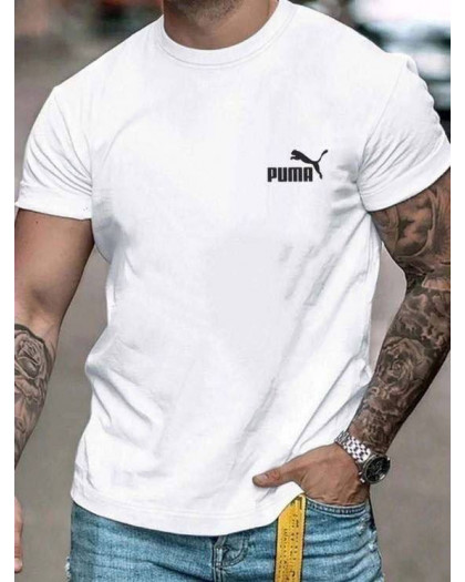 20407-10 белая мужская футболка с принтом (турецкий трикотаж, 5 ед. размеры норма: M. L. XL. 2XL. 3XL)  Футболка