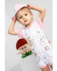 17062 Emotion Kids розовый комплект (комбинезон+шапочка) на девочку 1-9 мес. (2 ед. размеры: 68.74): артикул 1118182