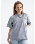 2220-6 Mishely футболка серая женская батальная из двунитки ( 4 ед. размеры: 50.52.54.56): артикул 1122670