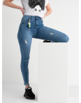 0647 New Jeans американка голубая стрейчевая  (6 ед. размеры: 25.26.27.28.29.30): артикул 1117677