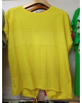 35659-8* желтая женская футболка (лён, 4 ед. размеры батал: 3XL. 4XL. 5XL. 6XL) выдача на следующий день: артикул 1145219