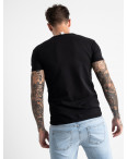 2626-1 черная футболка мужская с принтом (4 ед. размеры: M.L.XL.2XL): артикул 1121090