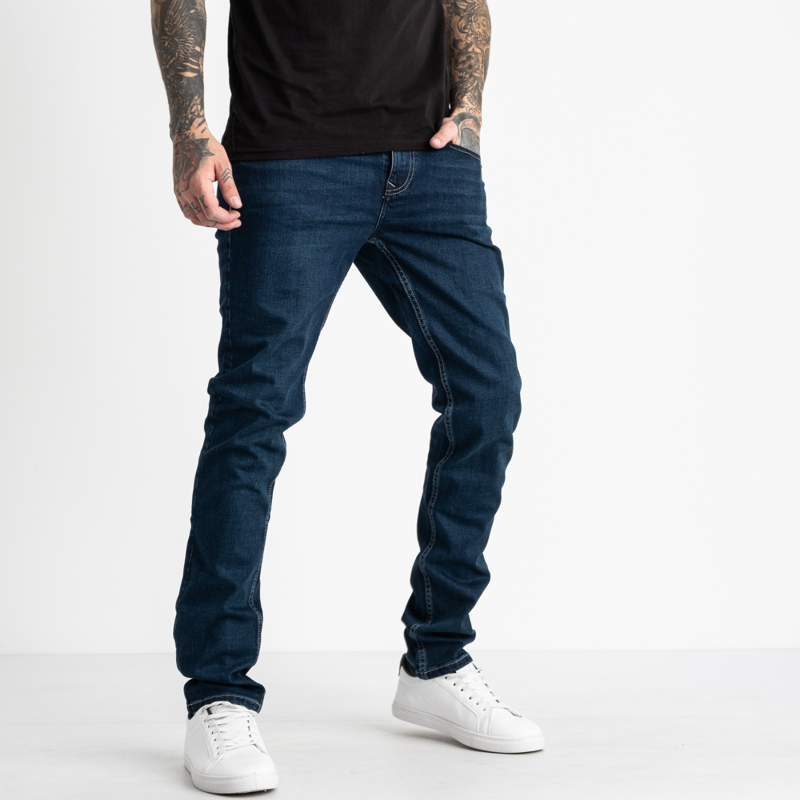 1937 Nescoly джинсы мужские темно-синие стрейчевые ( 7 ед. размеры: 30/3.32/2.34.36)