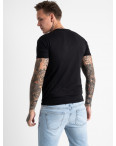 2618-1 черная футболка мужская с принтом (4 ед. размеры: M.L.XL.2XL): артикул 1121041