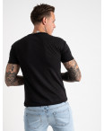 2624-16 черная футболка мужская с принтом (4 ед. размеры: M.L.XL.2XL): артикул 1121080
