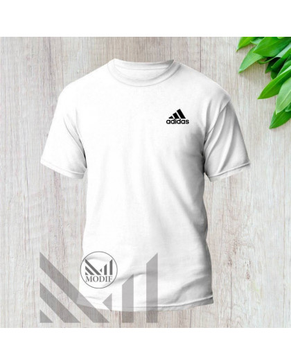 20304-10 белая мужская футболка с принтом (турецкий трикотаж, 5 ед. размеры норма: M. L. XL. 2XL. 3XL)  Футболка