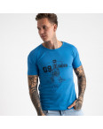 2625-12 голубая футболка мужская с принтом (4 ед. размеры: M.L.XL.2XL): артикул 1121086