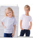 70207-11 футболка детская белая на ребенка от 2-х до 8-ми лет(12 ед. размеры: 92/2.98/2.104/2.110/2.118/2.128/2): артикул 1123242
