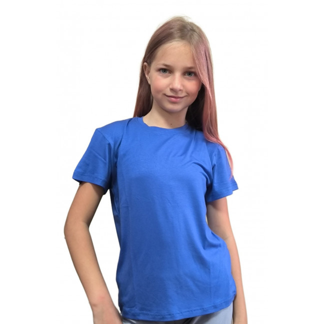 9990-444 синяя подростковая футболка (на ребенка 11-14 лет, 4 ед. размеры подросток: 140. 146. 152. 158) Футболка: артикул 1146958