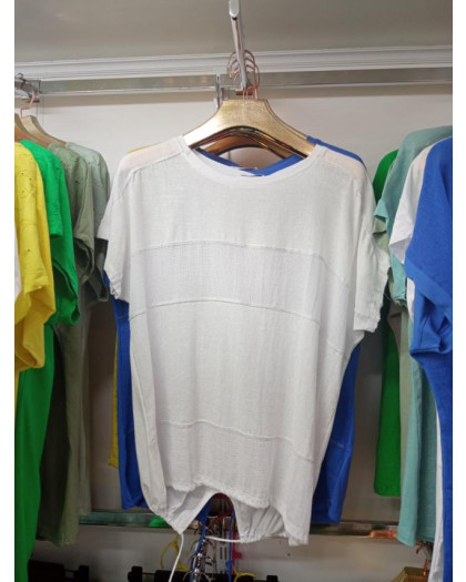 35659-10* белая женская футболка (лён, 4 ед. размеры батал: 3XL. 4XL. 5XL. 6XL) выдача на следующий день Футболка