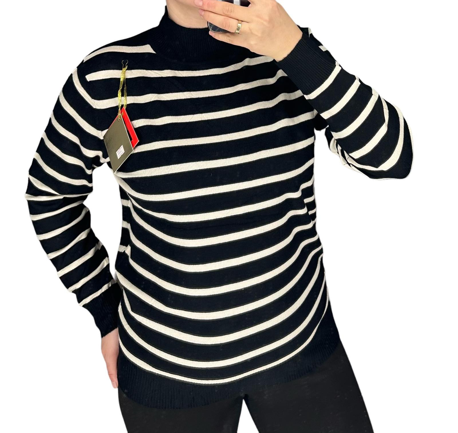 24002-1* черный женский свитер (5 ед. один универсальный размер: 46-50) выдача на следующий день