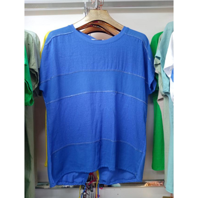 35659-42* голубая женская футболка (лён, 4 ед. размеры батал: 3XL. 4XL. 5XL. 6XL) выдача на следующий день Футболка: артикул 1145221