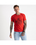 2613-3 красная футболка мужская с принтом (4 ед. размеры: M.L.XL.2XL): артикул 1121000