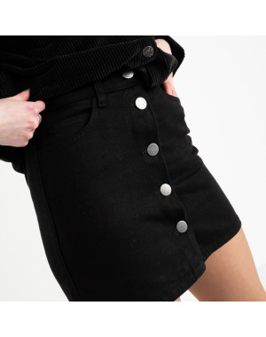 0200-1 Defile юбка джинсовая черная котоновая  (7 ед. размеры: 34.34.36.36.38.38.40)
