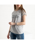 17016-6  FAVORI  СЕРАЯ футболка женская с принтом (3 ед. размеры: S.M.L): артикул 1133969