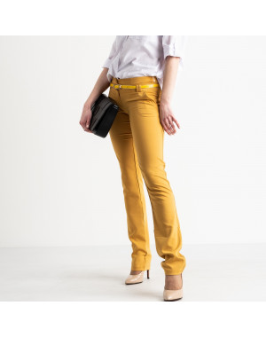 0021-104 Larex брюки женские желтые котоновые (4 ед. размеры: 36.38.40.42)