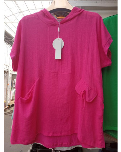 35651-4* розовая женская футболка (лён, 4 ед. размеры батал: 3XL. 4XL. 5XL. 6XL) выдача на следующий день Футболка